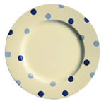 blue spot dinner plate